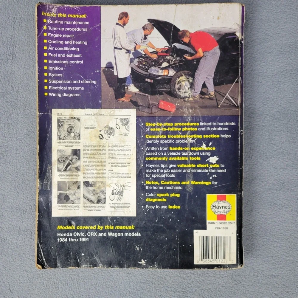 Honda Civic 1984‎ thru 1991 All Models Haynes #42023 Automotive Repair Manual